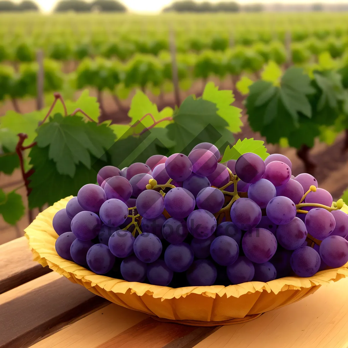 Picture of Colorful Grape Bunch with Chocolate Coating