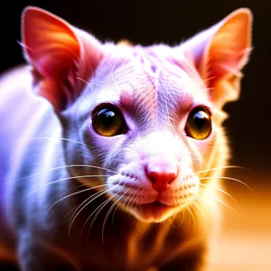 Fluffy Gray Tabby Kitty with Adorable Curious Eyes