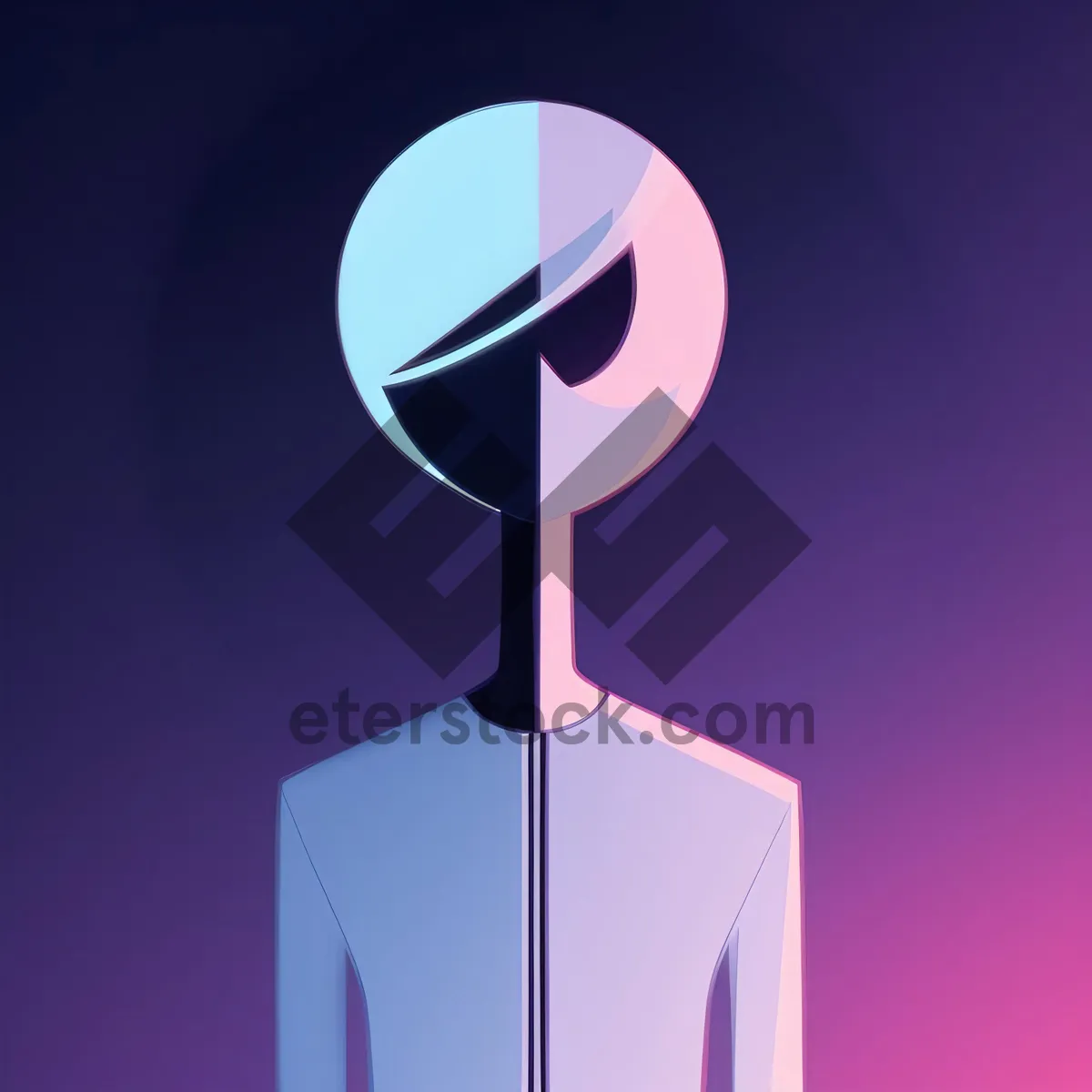 Picture of 3D Cartoon Man Symbol Icon