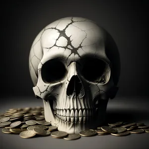Sinister Skull: Gothic Symbol of Death and Dread