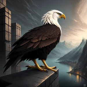 Majestic Bald Eagle Soaring through the Sky
