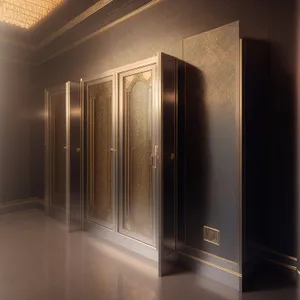 Modern Interior Door with Locker Design