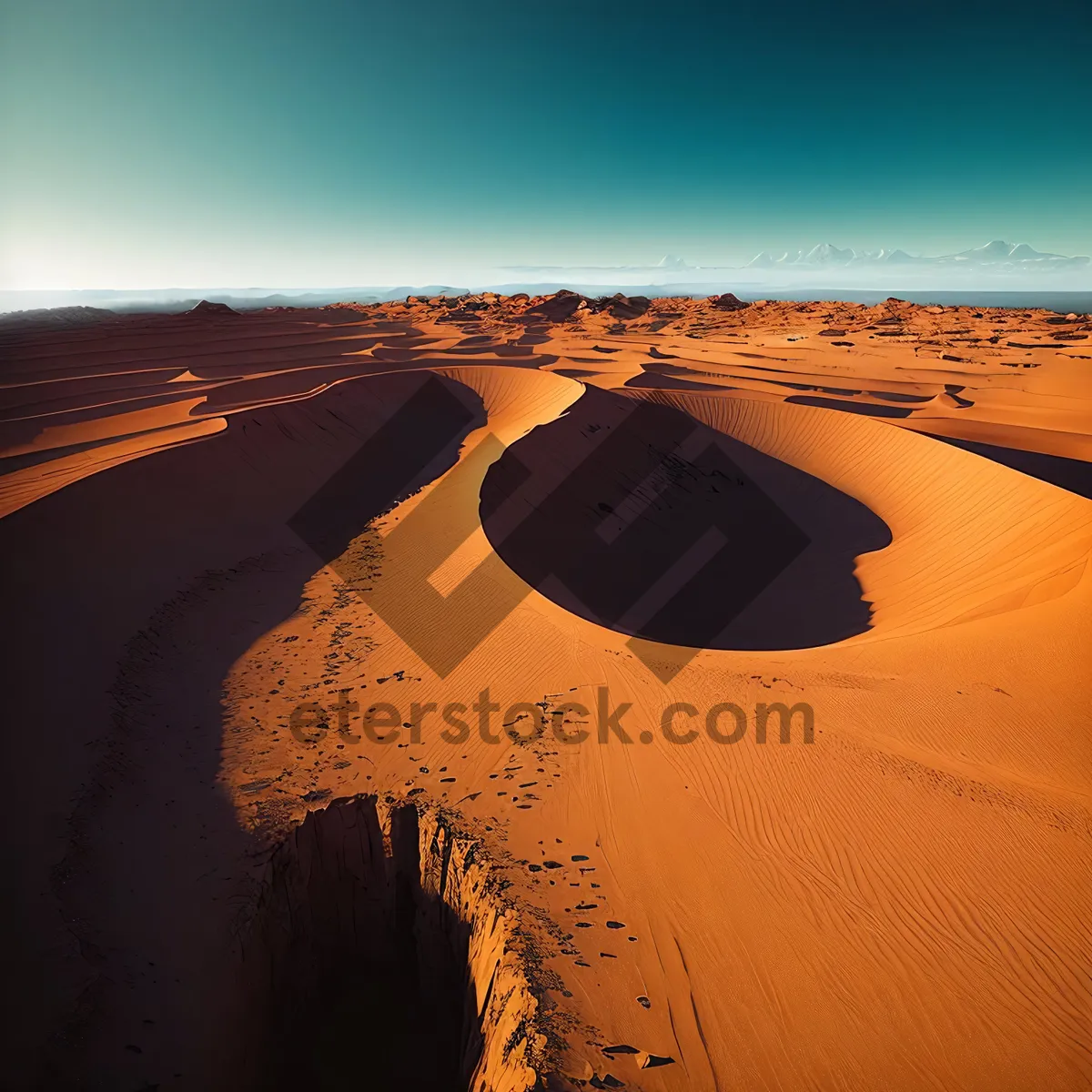 Picture of Enchanting Sunset over Sandy Desert Dunes