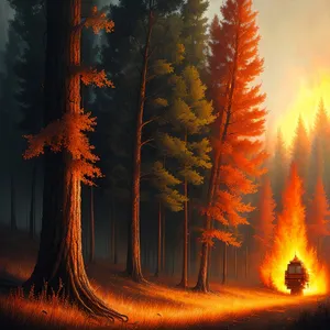 Fiery Glow: Embracing the Warmth of Burning Flames