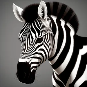 Striped Equine Beauty in the Wild