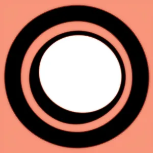 Black 3D Round Seal Icon