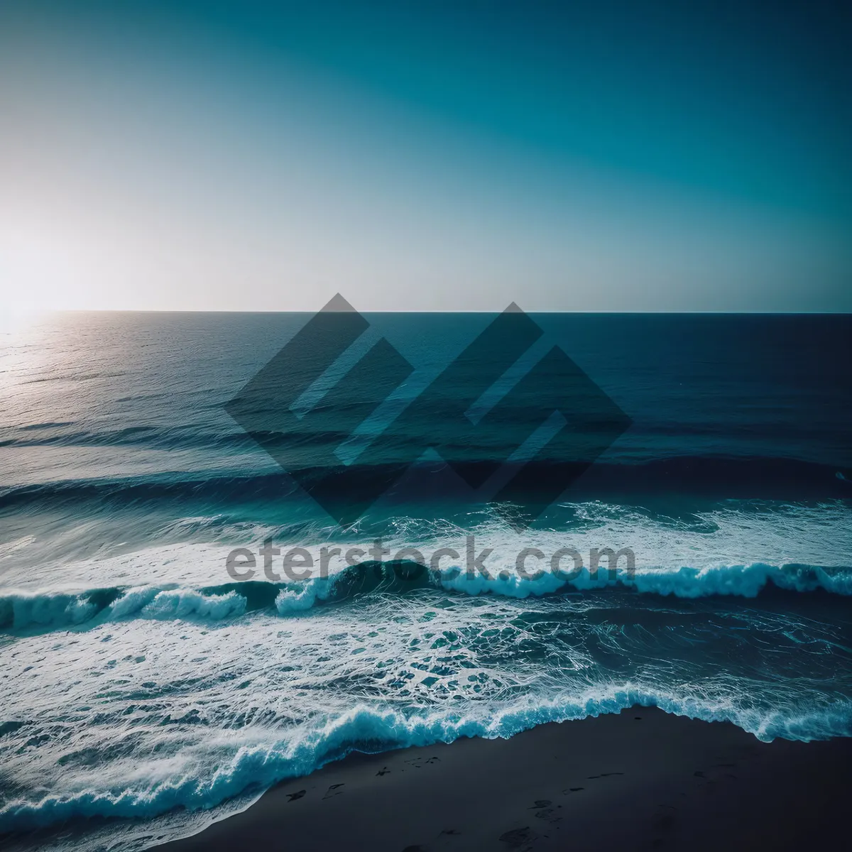 Picture of Serene Sunset over Tropical Coastline