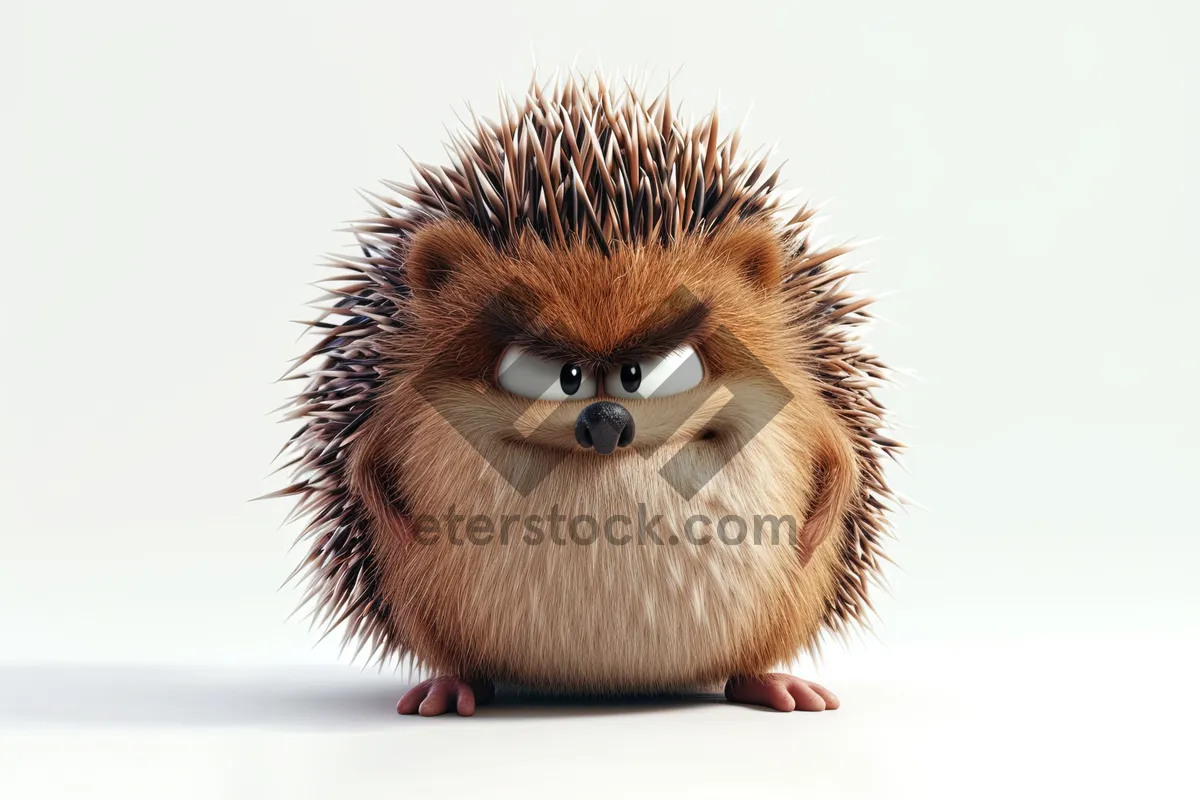 Picture of Miniature hedgehog with cute spines and bristles