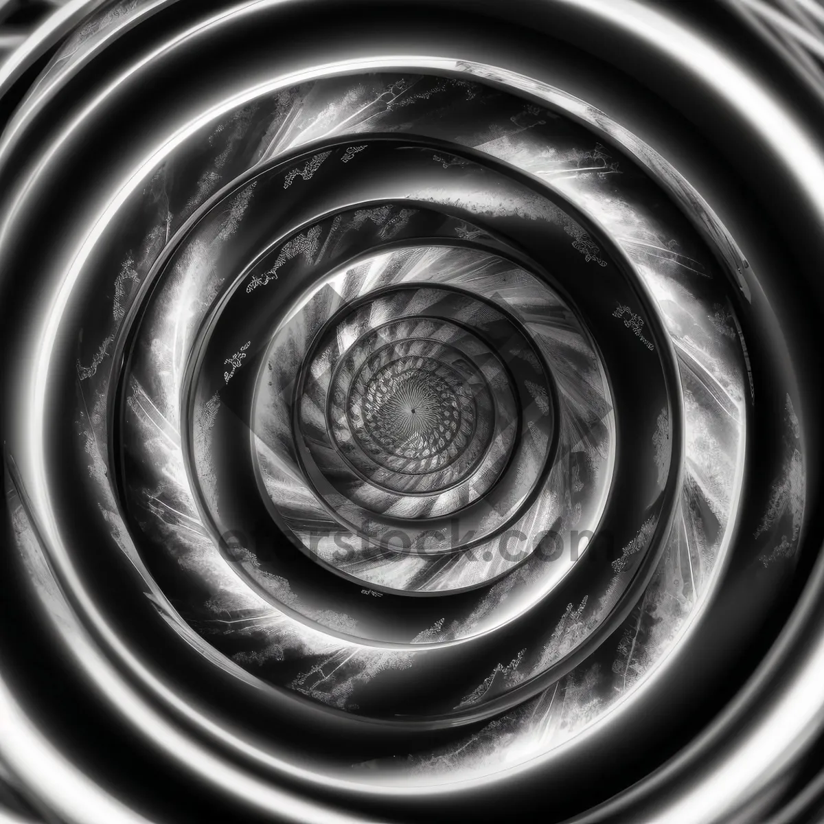 Picture of Coil Spring Motion: Digital Fractal Graphic