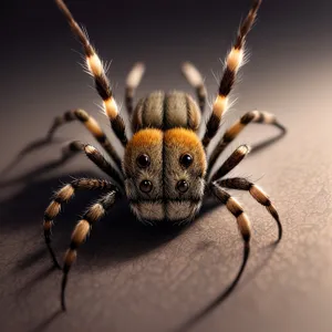 Wild Tarantula - Close-up of Hairy and Dangerous Arachnid