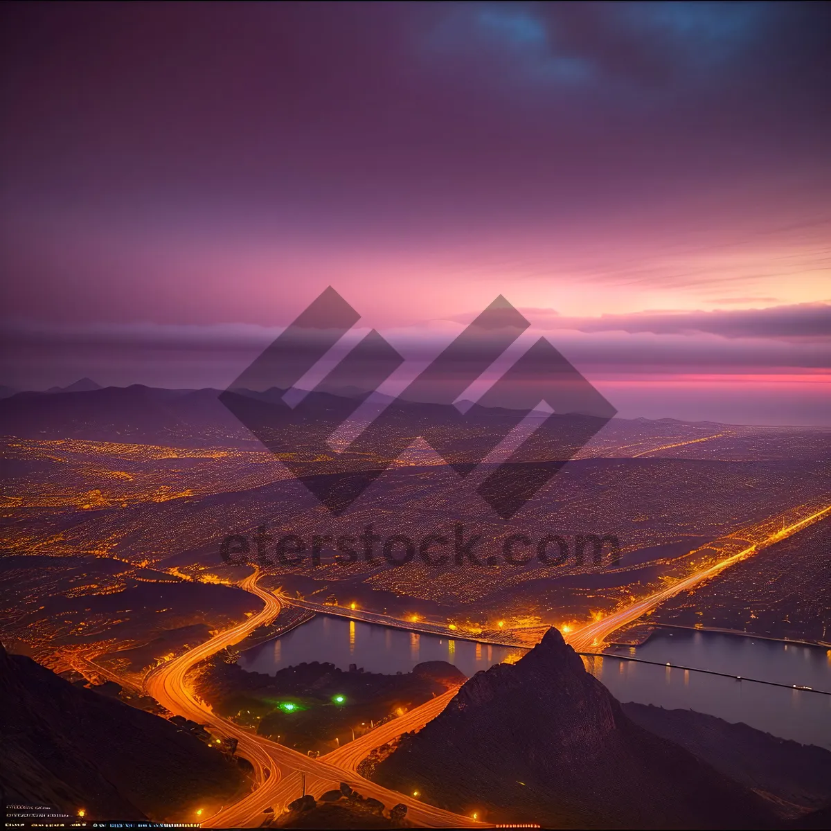 Picture of Majestic Wing Soaring through Sunset Sky