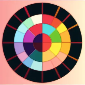Spiral Mosaic Color Wheel Design
