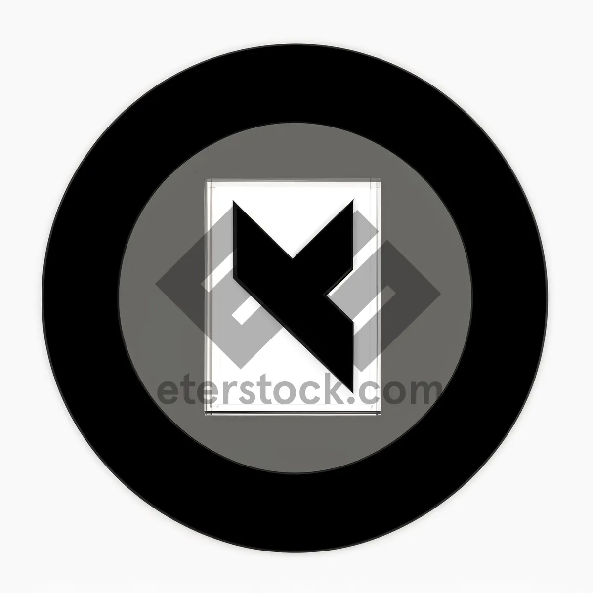 Picture of Shiny Round Web Button - Garbage Icon