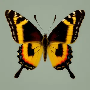 Delicate Monarch Butterfly on Orange Flower