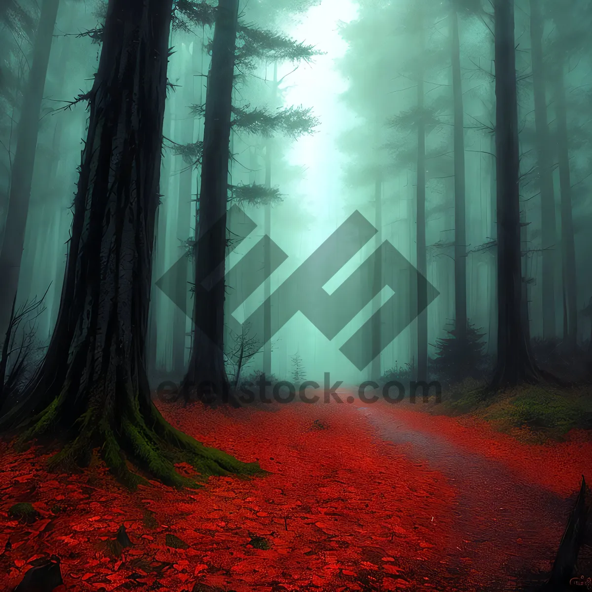 Picture of Misty Autumn Morning in the Enchanted Woods