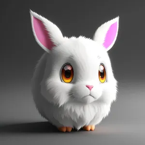 Fluffy Bunny with Adorable Ears