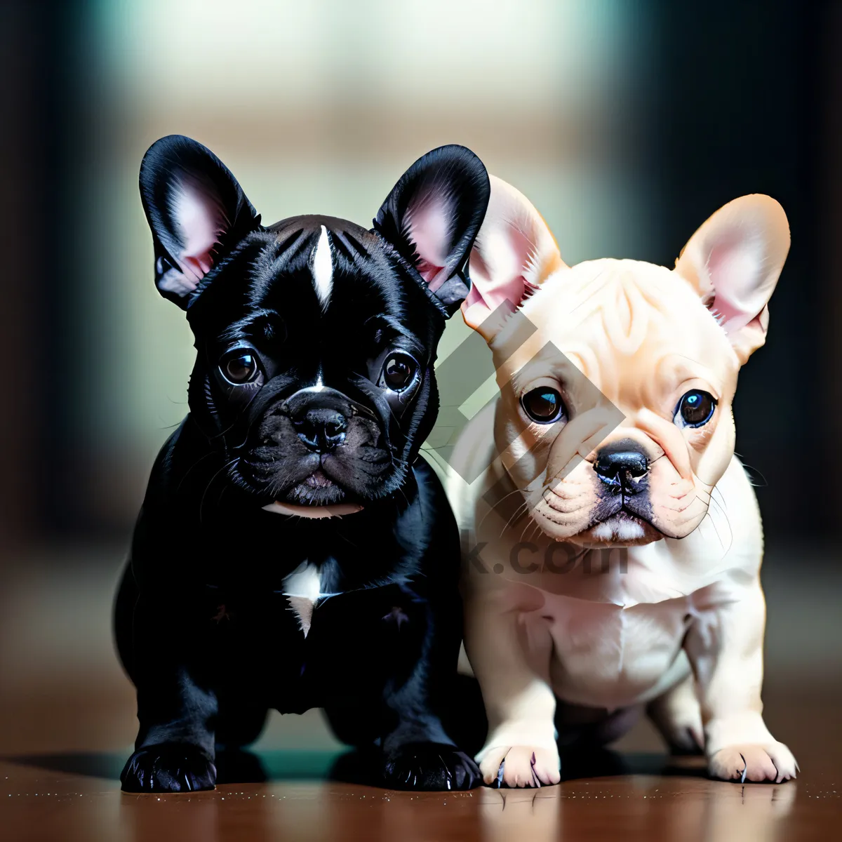 Picture of Adorable Bulldog Puppy with Wrinkles - Purebred Pet Portrait