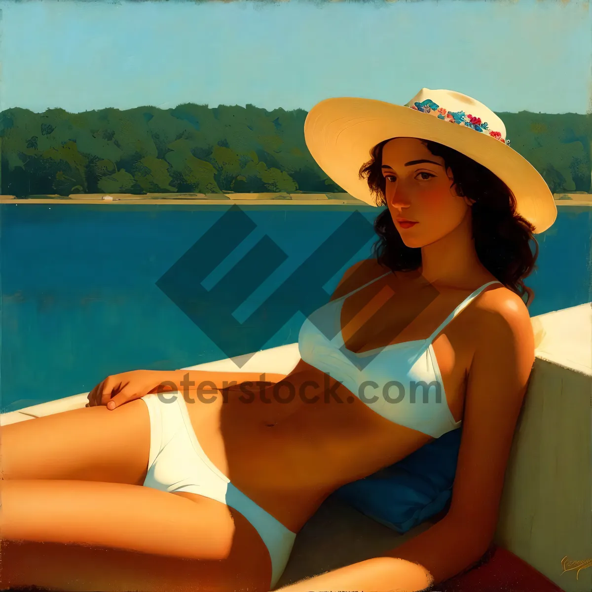 Picture of Beach Babe: Sexy Summer Swimsuit in Paradise
