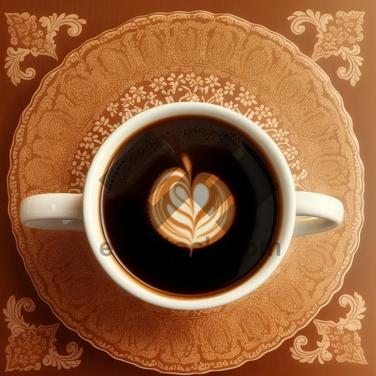 Picture of Morning Coffee Cup on Saucer with Aroma