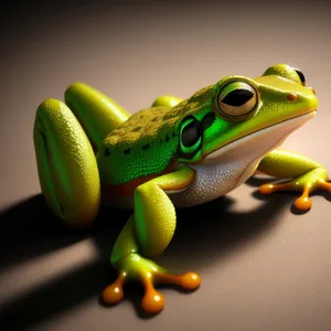 Vibrant Eye-catching Tree Frog Portrait