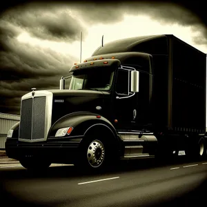 Highway Hauler: Road Freight Transportation Truck