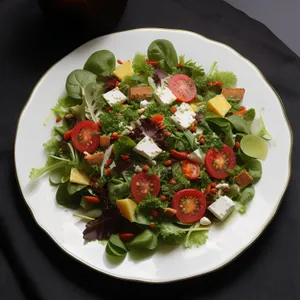 Healthy Gourmet Salad with Fresh Ingredients - Delicious Cuisine