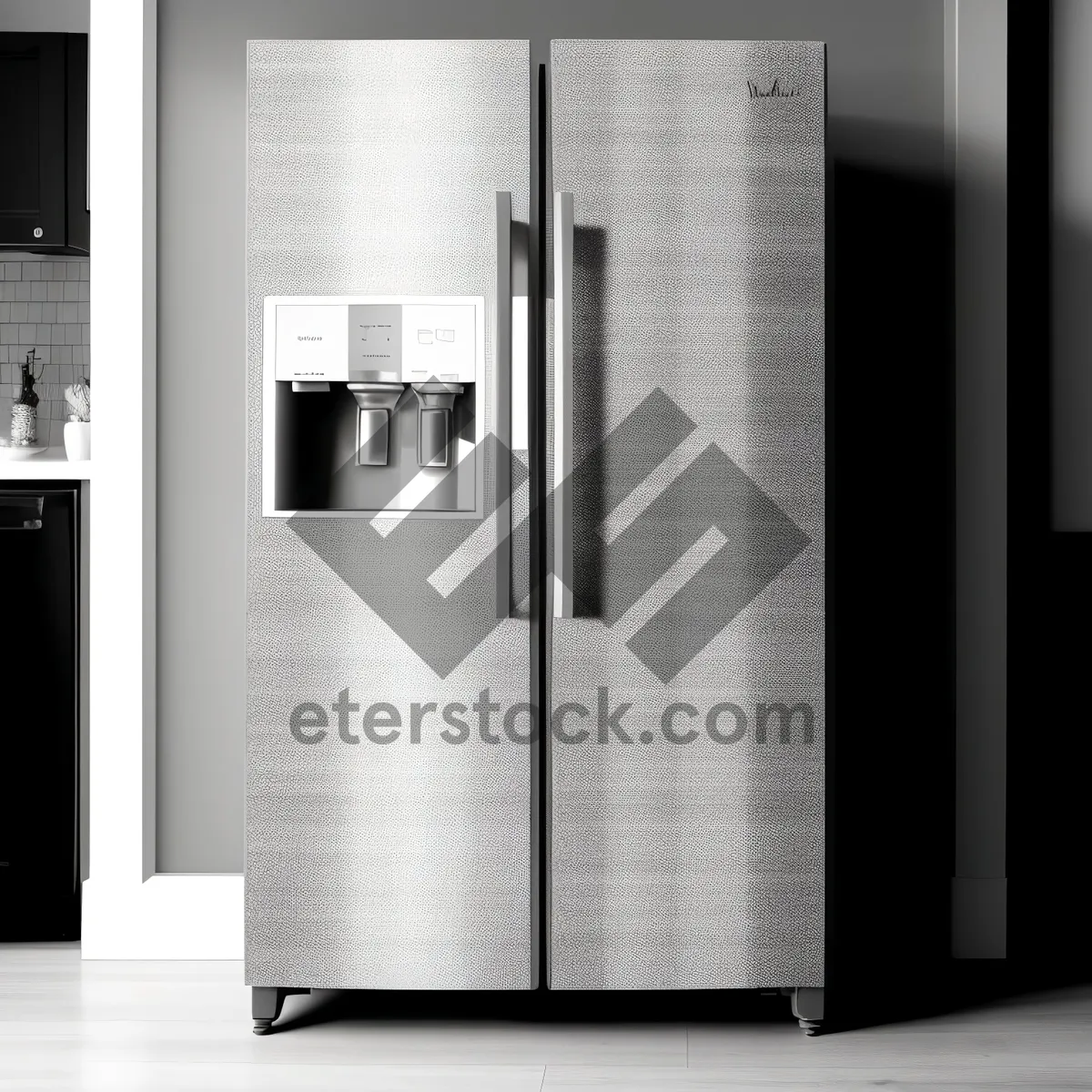 Picture of Modern 3D Sliding Door Refrigerator for Stylish Homes