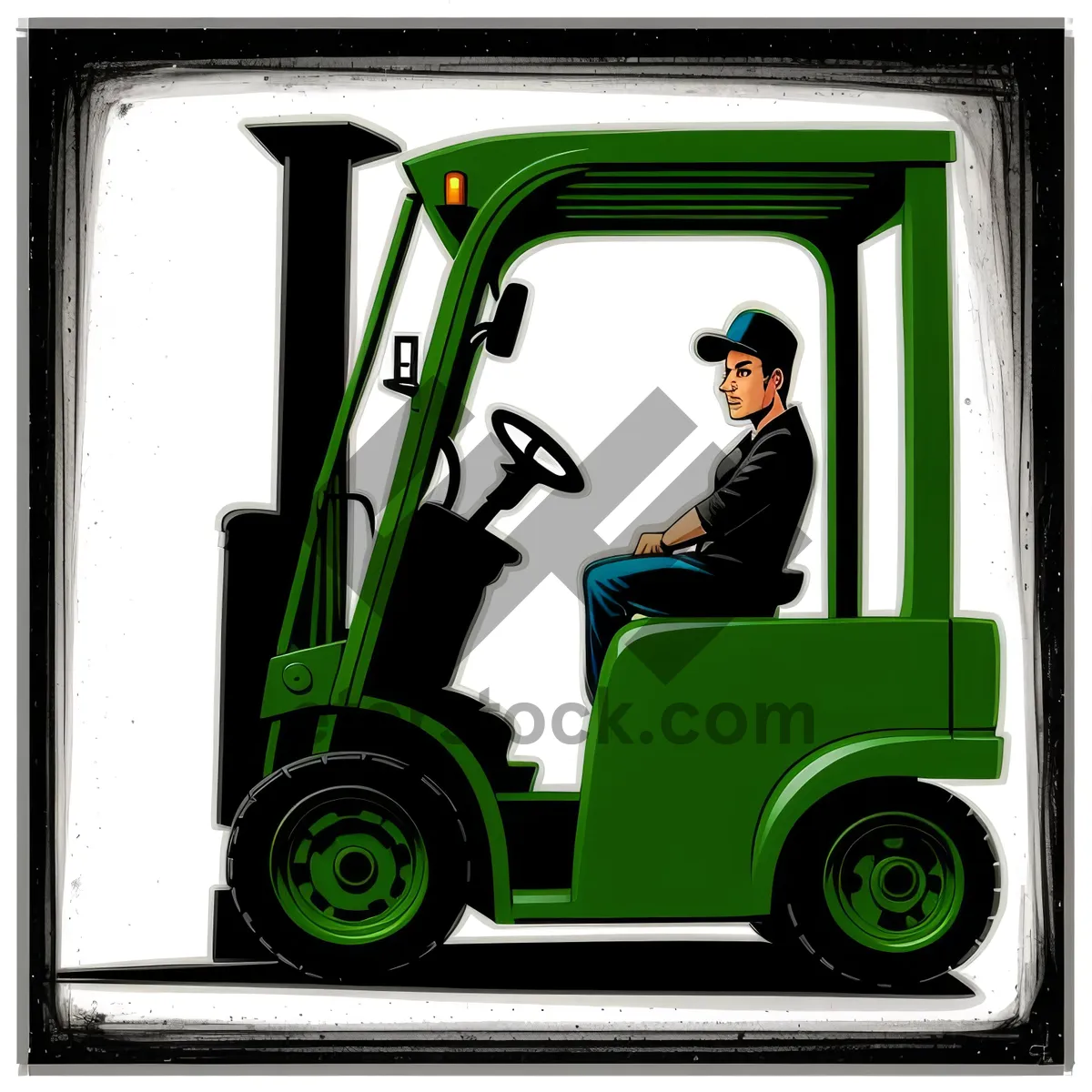 Picture of Transportation Equipment for Cargo Delivery - Truck & Forklift