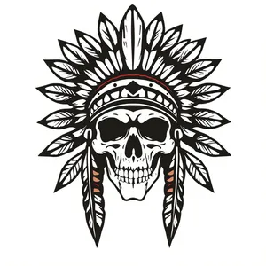 Black floral graphic silhouette design element.