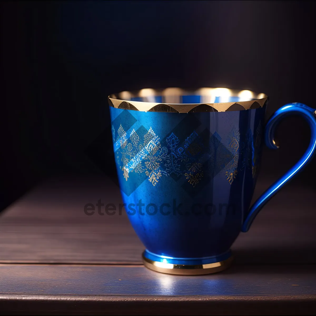 Picture of Hot Beverage in Stylish Mug on Table