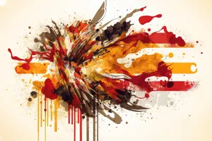 Colorful Watercolor Splash Art Design Decoration.