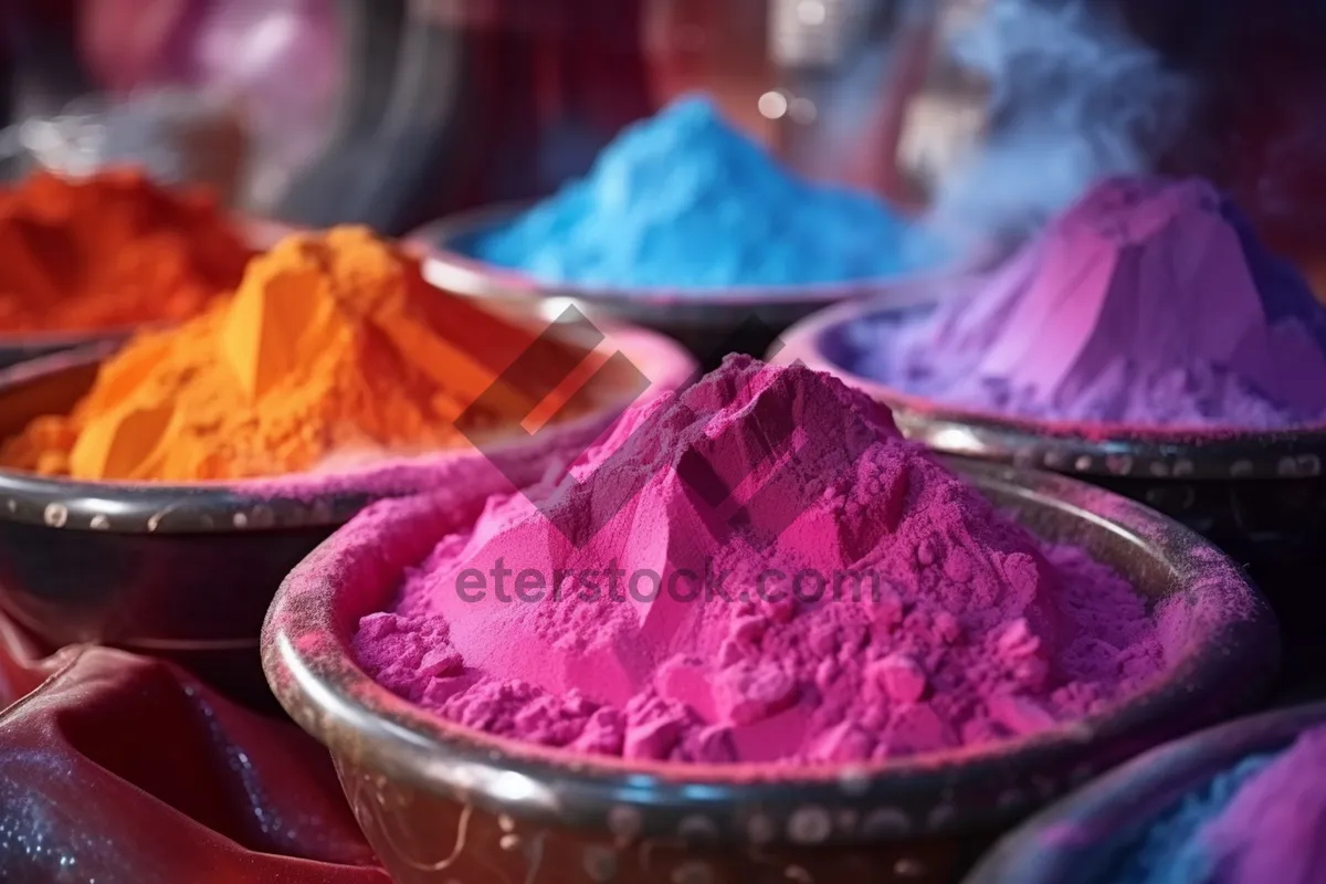 Picture of Vibrant Pink Cabbage Flower Head Image