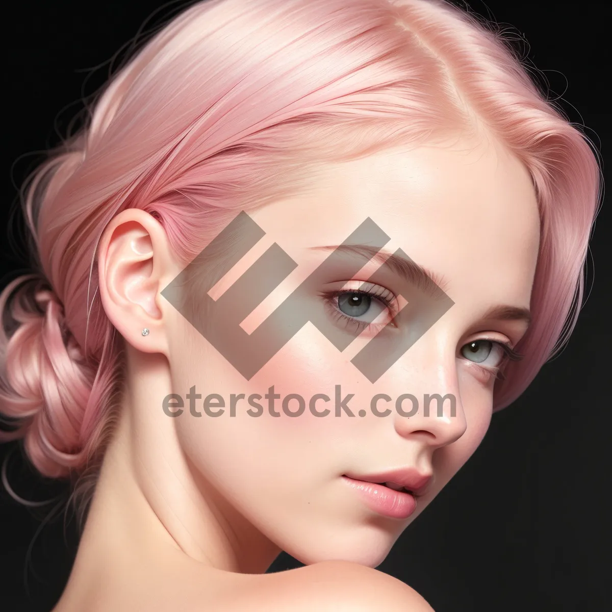 Picture of Gorgeous Blonde Model with Flawless Skin