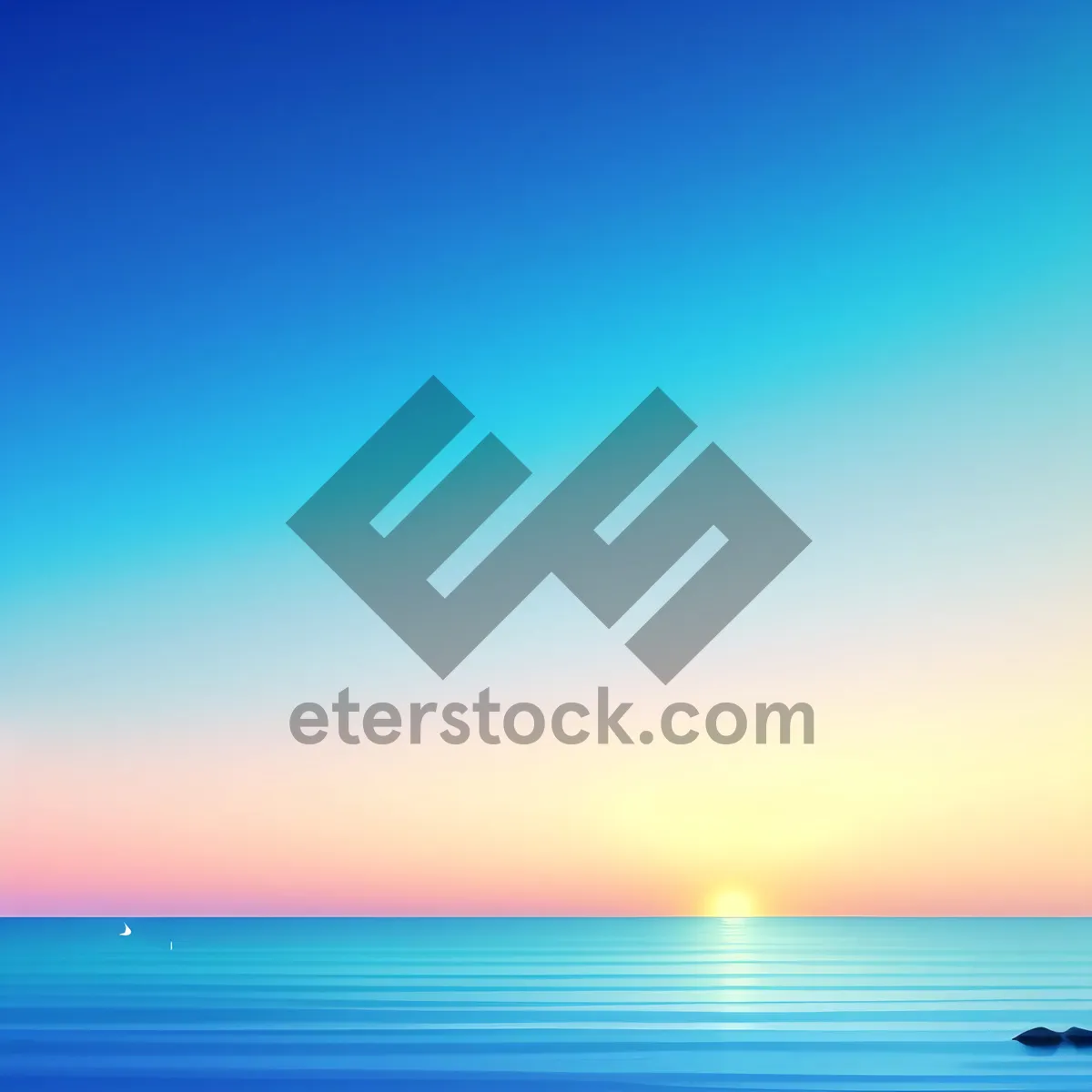 Picture of Sun-kissed Summer Seascape Serenity