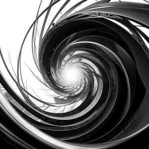 Fluid Motion: Abstract Fractal Art with Swirling Geometric Patterns