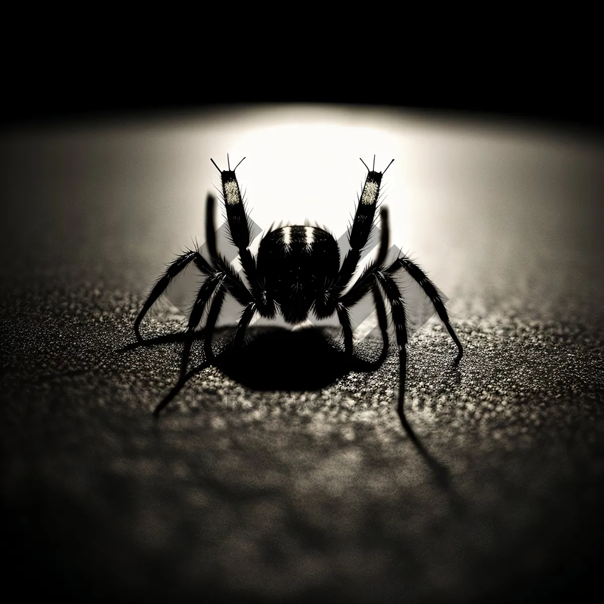 Picture of Close-up of a Wild Wolf Spider - Arachnid Wildlife