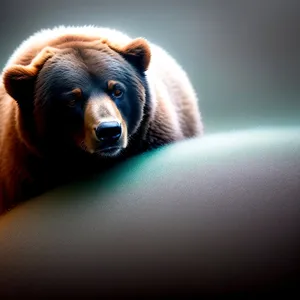 Adorable Brown Bear Cub at Zoo