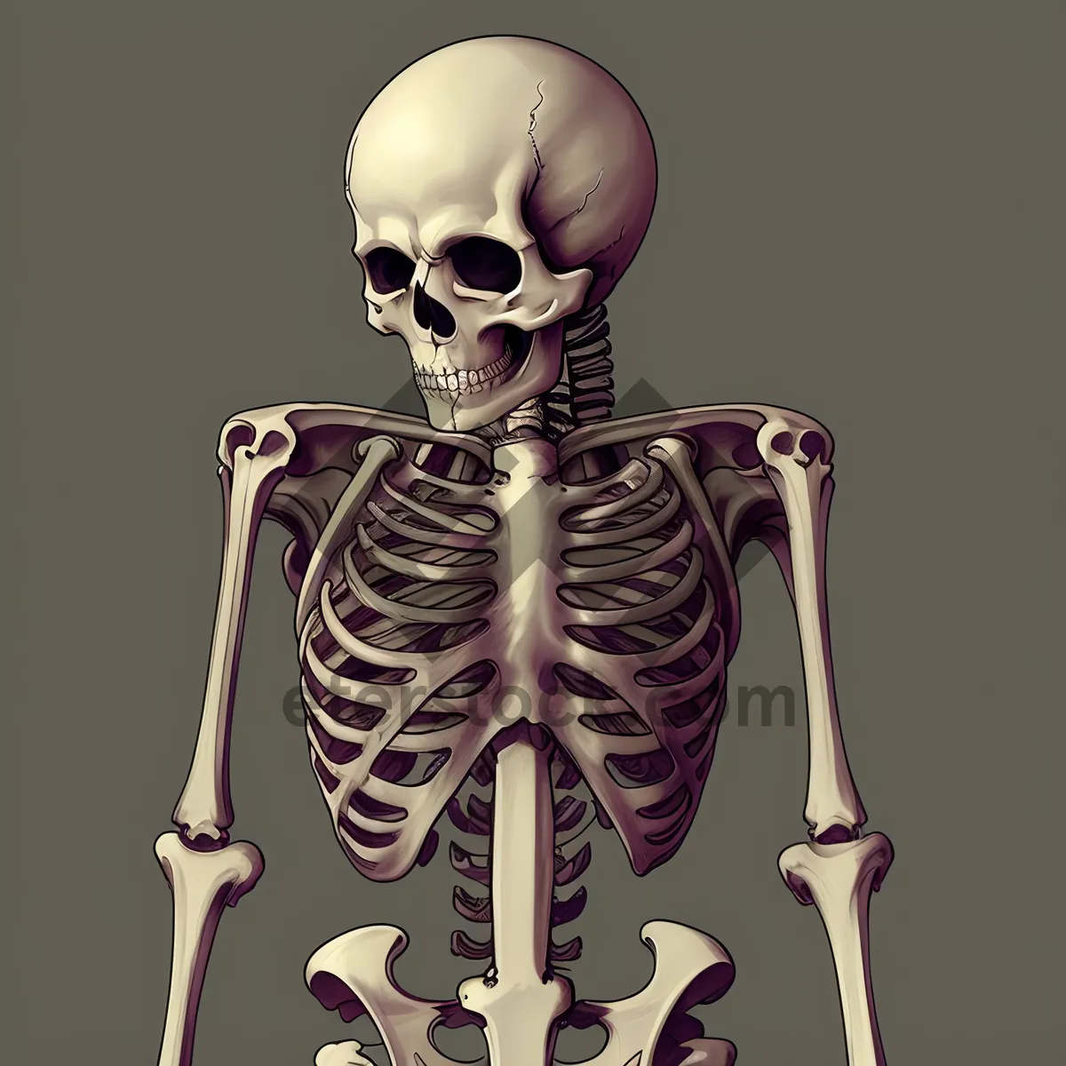 Picture of Spooky Skeleton Sculpture - Frightening Art Piece