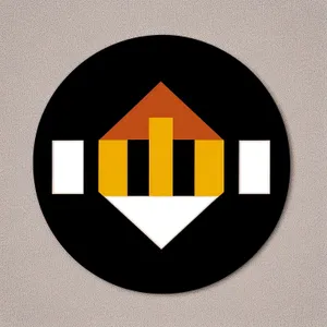 Black Bank Icon Button - Web Symbol