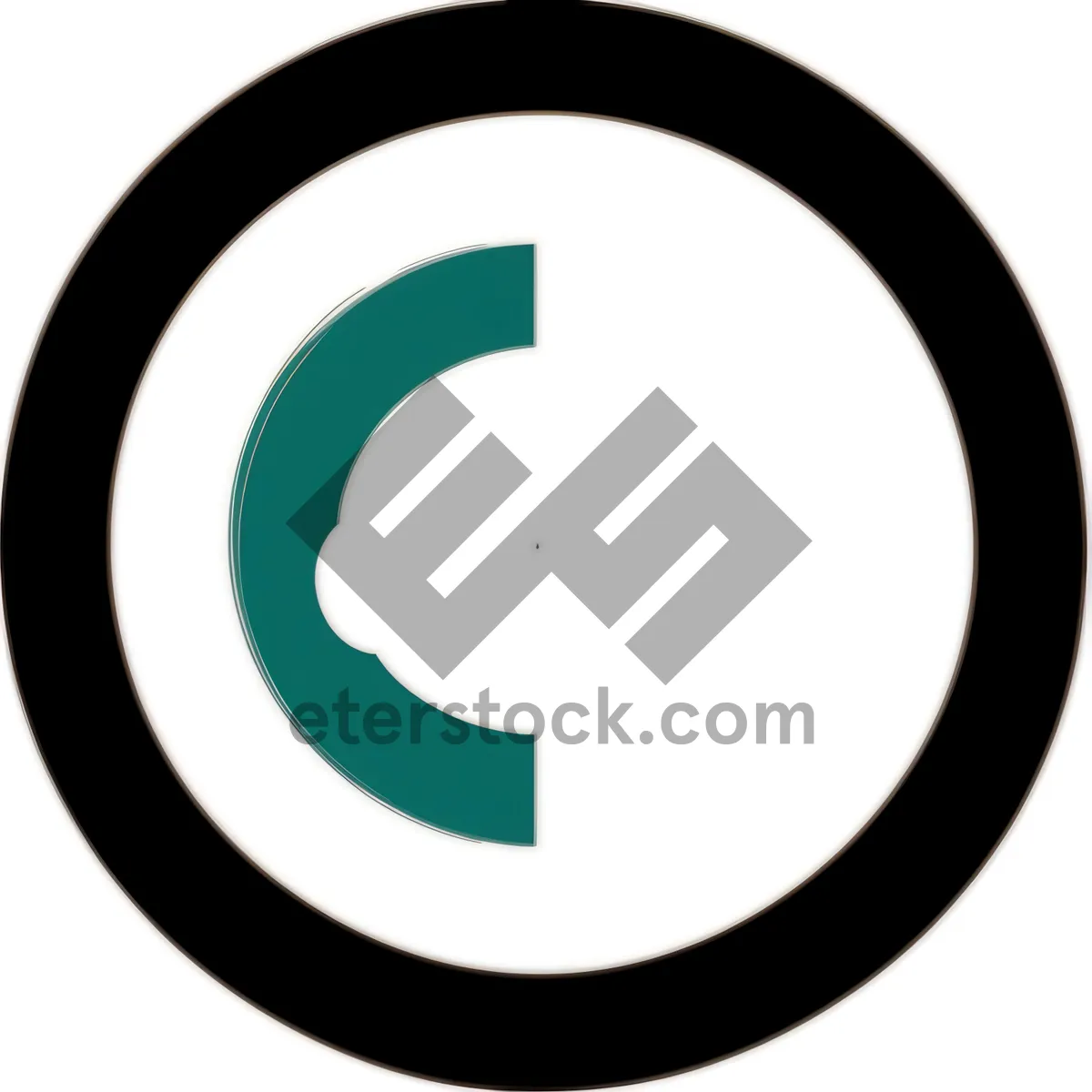 Picture of Glossy Round Button Icon - Shiny Web Symbol.