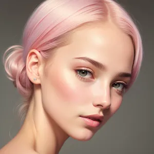 Beautiful Skincare Portrait of Attractive Model