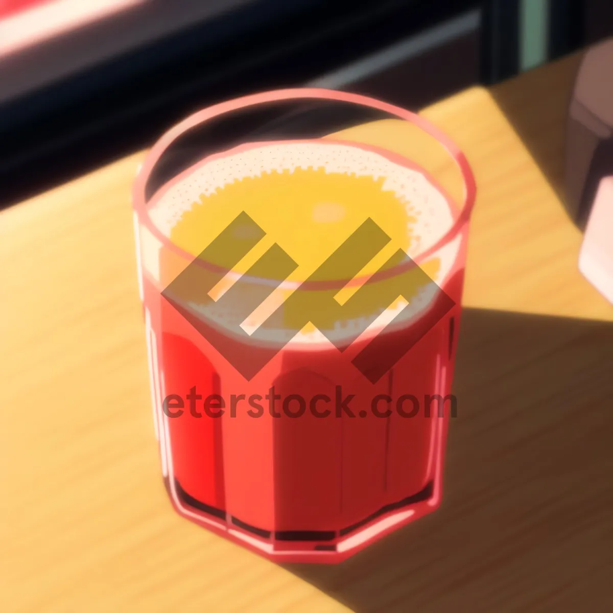 Picture of Delicious Orange Breakfast Tea in Glass Cup