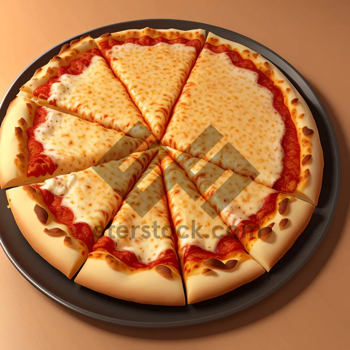 Picture of Delicious pepperoni pizza with melty cheese