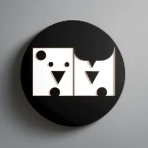 Poisonous Metallic Button Icon - Modern Round Design