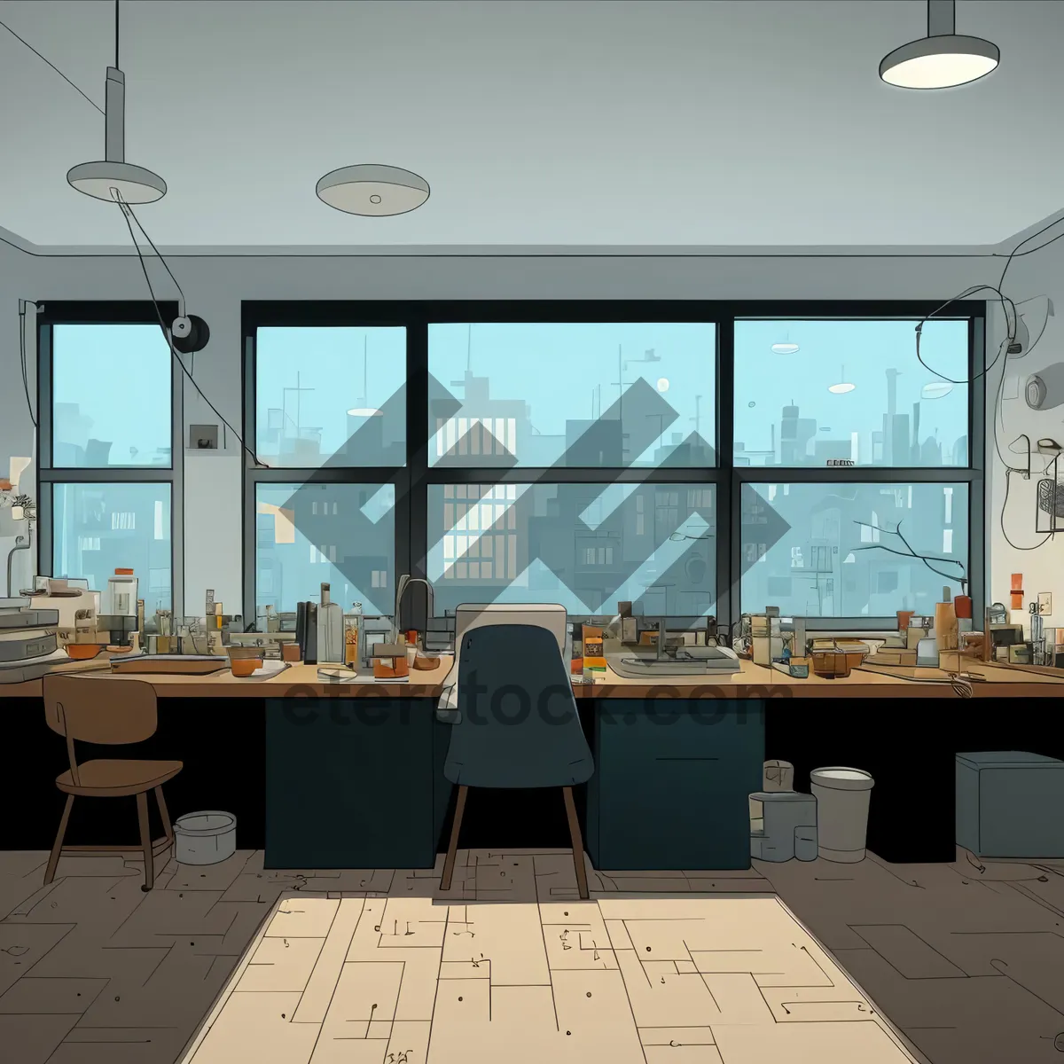 Picture of Modern Luxury Apartment interior with stylish furniture and decor