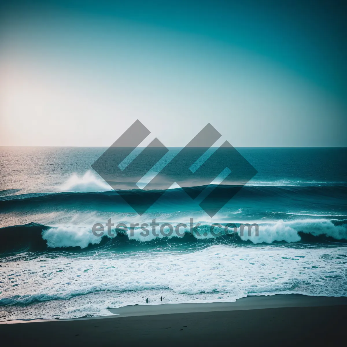 Picture of Tranquil Sunset Reflection on Tropical Coastline
