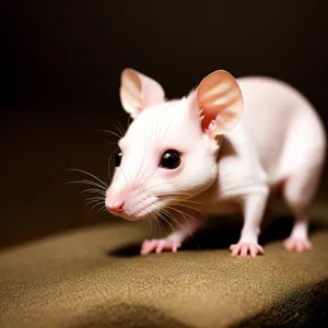 Furry Friend with Cute Whiskers and Soft Gray Fur