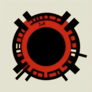 Fire Station Icon - 3D Gear Symbol