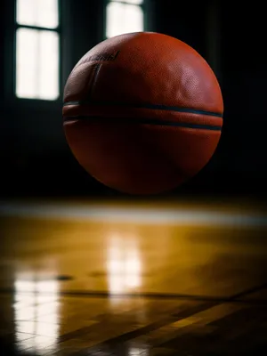 Competitive Sports Equipment: Orange Ball for Team Games