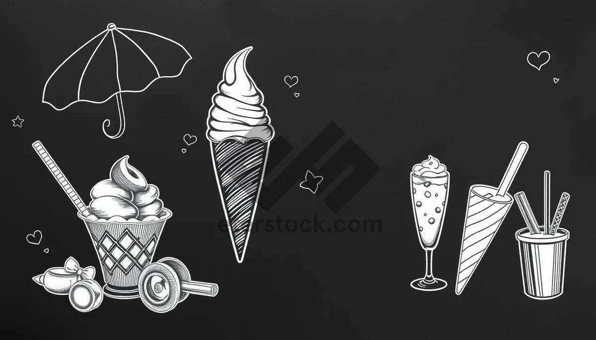 Picture of Black gem amulet art - Symbolic charm design illustration